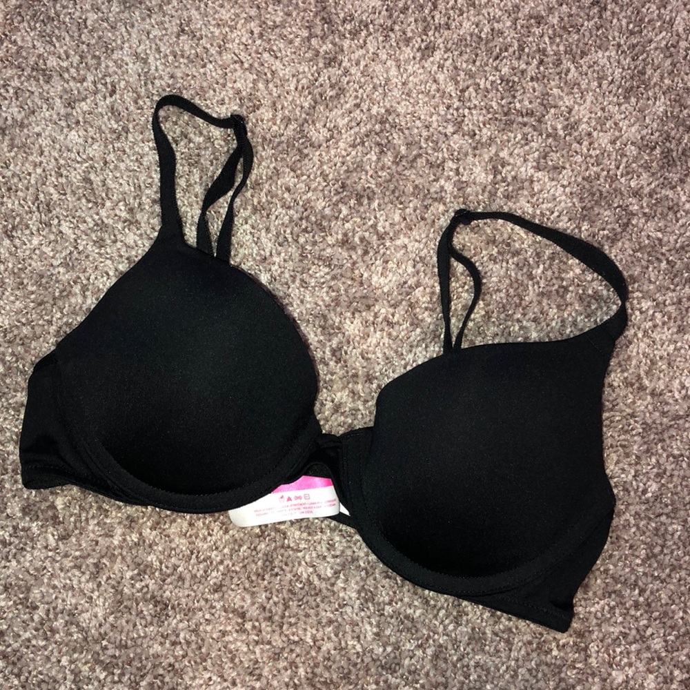 Victoria’s Secret Pink Black Push Up Bra 34B